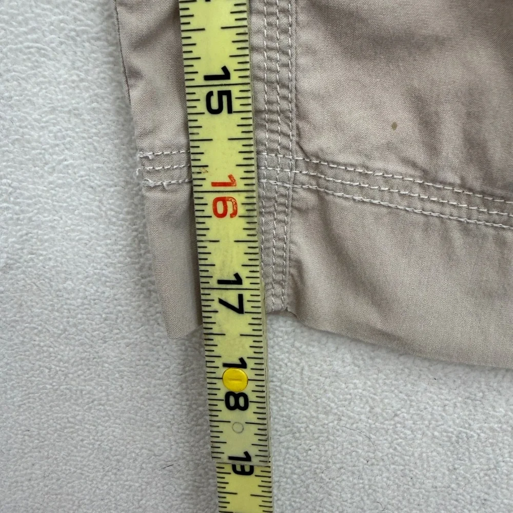 Kuhl Cargo Capri Pants Womens 10 Tan Khaki Hiking Outdoor‎ Utility Cropped Pant